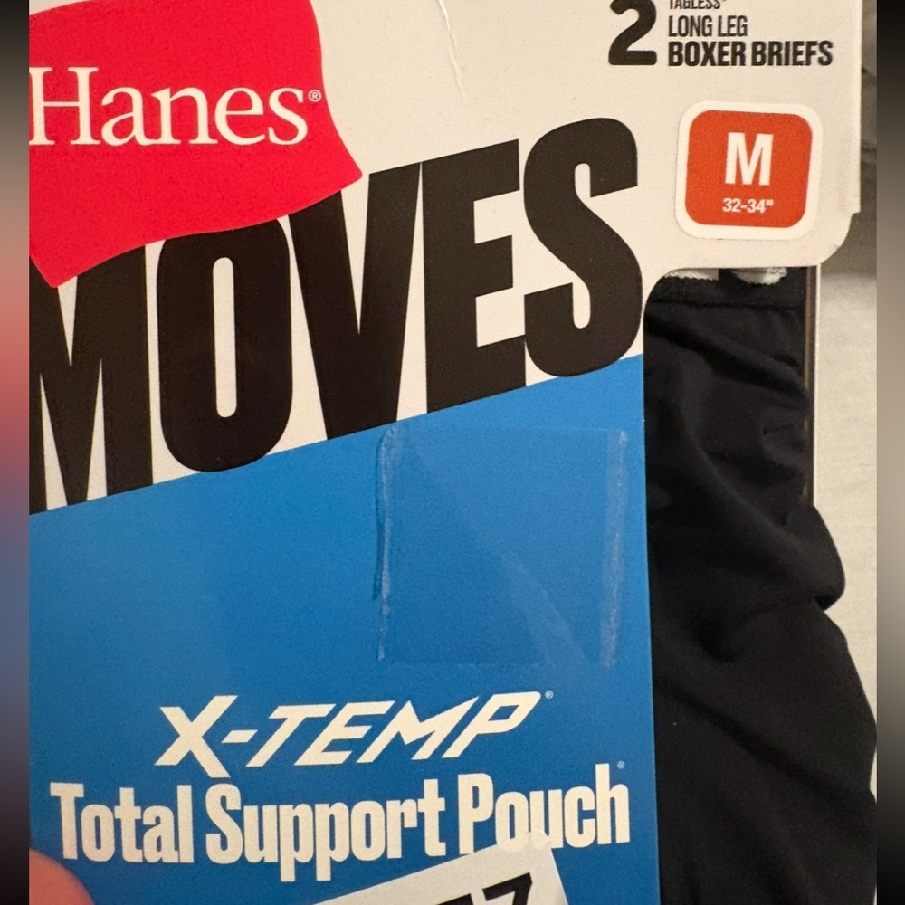 Hanes Moves Premium Men's Anti-Chafe
Total Support Pouch Boxer Briefs 2pk - Picture 2 of 12